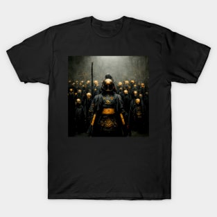 Dark Samurai - Black and Gold T-Shirt